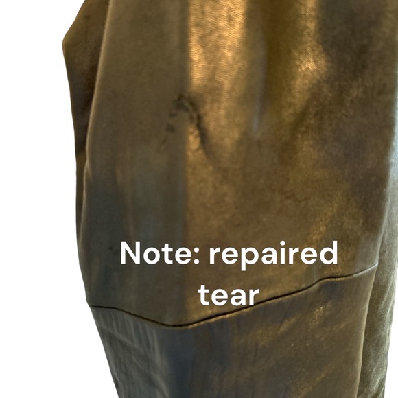 Boston Harbour Outdoorwear Mens Leather Coat Black Leather Vintage - Picture 3 of 6